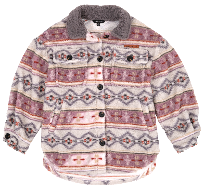 SALE Simply Southern Aztec Soft Sherpa Shacket Jacket - Adult & Kids T-Shirts, Sweatshirts & Hoodies apparel design preview 1