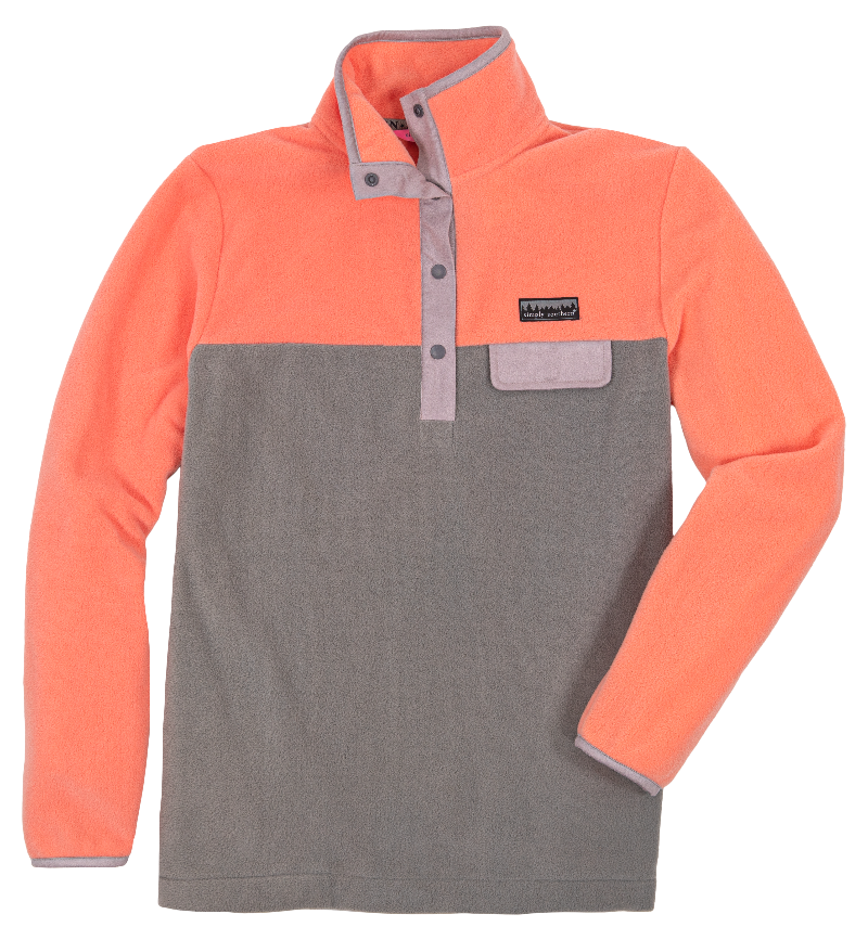 Simply Southern Coral Grey Fleece Jacket - Adult & Kids T-Shirts, Sweatshirts & Hoodies apparel design preview 1