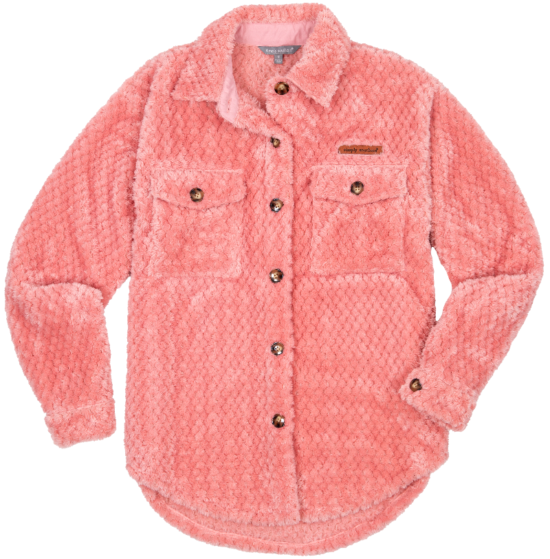SALE Simply Southern Blossom Soft Sherpa Shacket - Adult & Kids T-Shirts, Sweatshirts & Hoodies apparel design preview 1