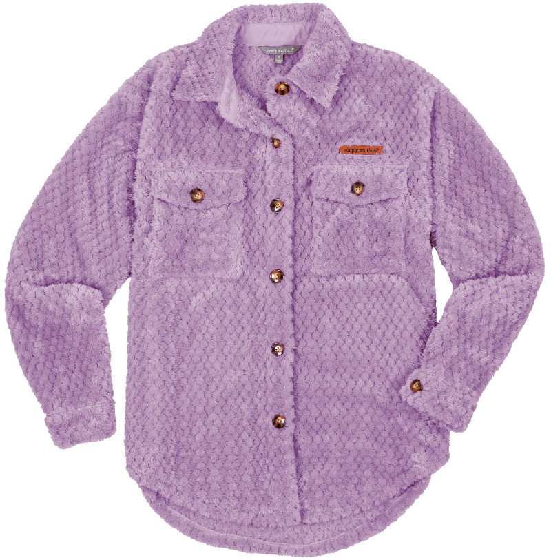 SALE Simply Southern Lilac Soft Sherpa Shacket Jacket - Adult & Kids T-Shirts, Sweatshirts & Hoodies apparel design preview 1