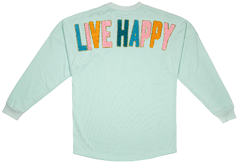 SALE Simply Southern Sparkle Live Happy Jersey Crew - Adult & Kids T-Shirts, Sweatshirts & Hoodies apparel design preview 1