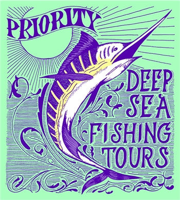 Southern Couture High Priority Deep Sea Fishing Fish - Adult & Kids T-Shirts, Sweatshirts & Hoodies apparel design preview 2