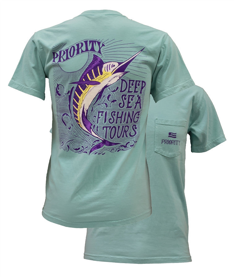 Southern Couture High Priority Deep Sea Fishing Fish - Adult & Kids T-Shirts, Sweatshirts & Hoodies apparel design preview 1