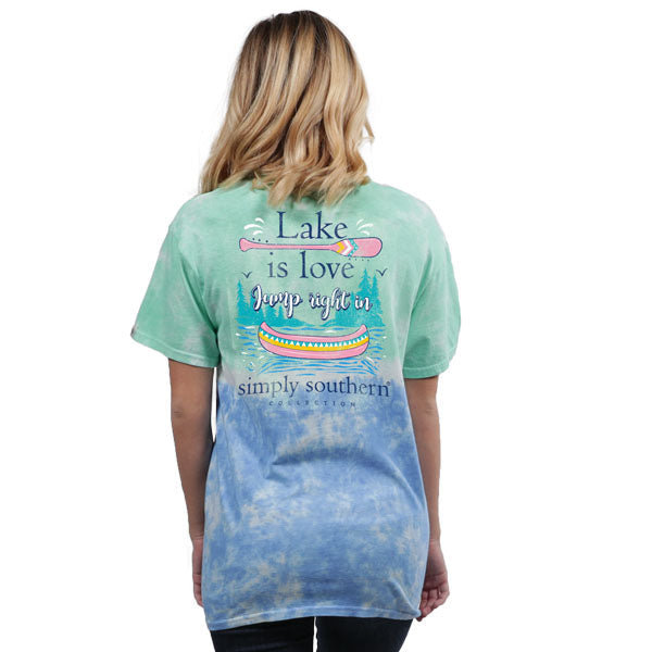 SALE Simply Southern Preppy Lake Is Love Canoe Tie - Adult & Kids T-Shirts, Sweatshirts & Hoodies apparel design preview 2