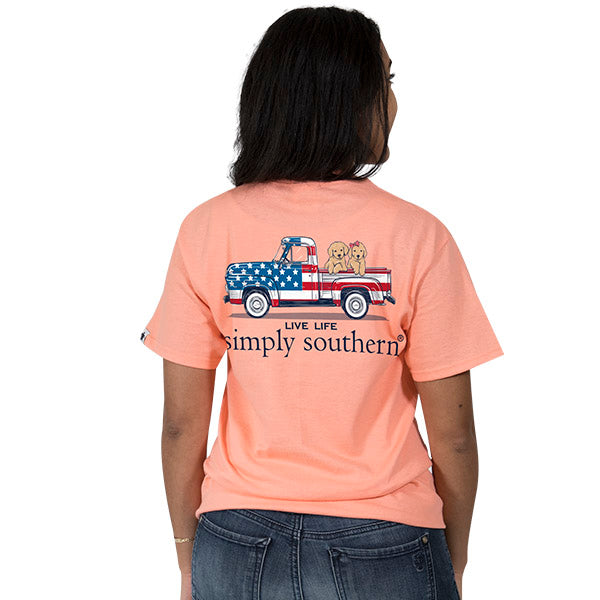 SALE Simply Southern Preppy USA Truck Ivy Collection - Adult & Kids T-Shirts, Sweatshirts & Hoodies apparel design preview 2