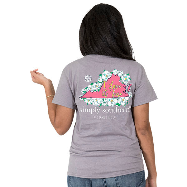 SALE Simply Southern Virginia State I Love it Here - Adult & Kids T-Shirts, Sweatshirts & Hoodies apparel design preview 1