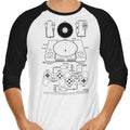 PSX 3/4 Sleeve Raglan - Adult & Kids T-Shirts, Sweatshirts & Hoodies apparel design preview 1