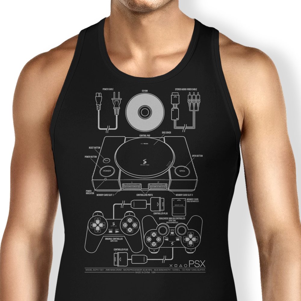 PSX (Alt) Tank Top - Adult & Kids T-Shirts, Sweatshirts & Hoodies apparel design preview 1