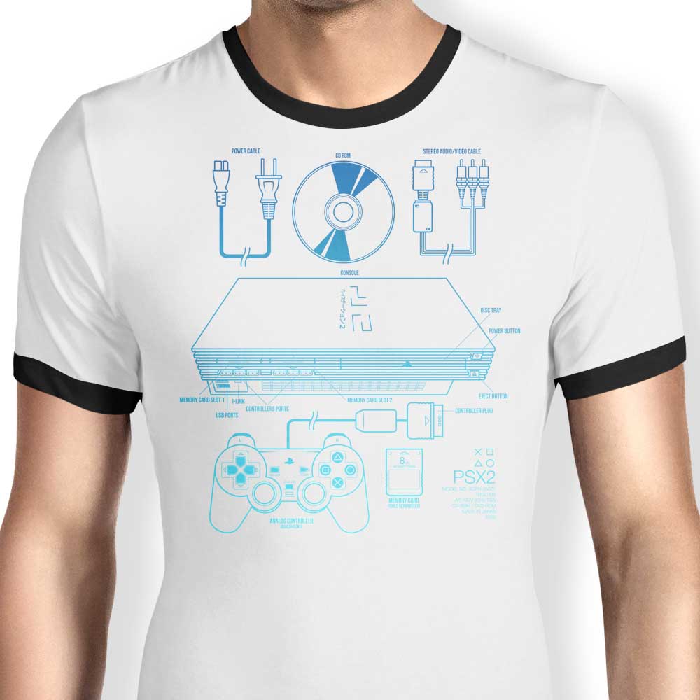 PSX2 Ringer - Adult & Kids T-Shirts, Sweatshirts & Hoodies apparel design preview 1