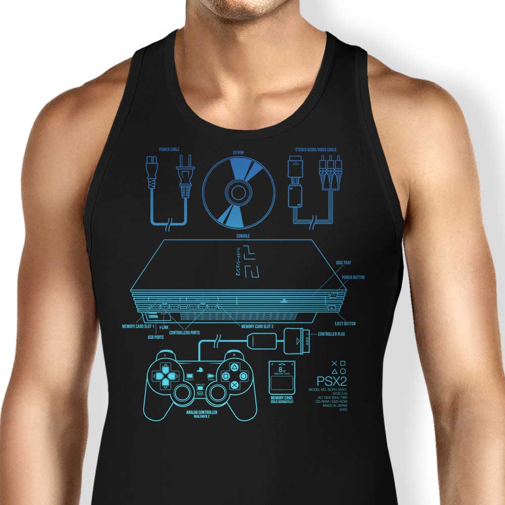 PSX2 Tank Top - Adult & Kids T-Shirts, Sweatshirts & Hoodies apparel design preview 1