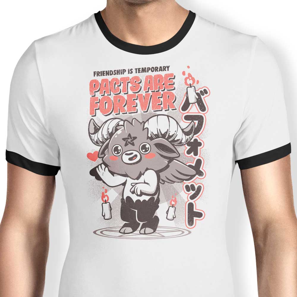 Pacts are Forever Ringer - Adult & Kids T-Shirts, Sweatshirts & Hoodies apparel design preview 1