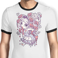 Painting the Roses Red Ringer - Adult & Kids T-Shirts, Sweatshirts & Hoodies apparel design preview 1