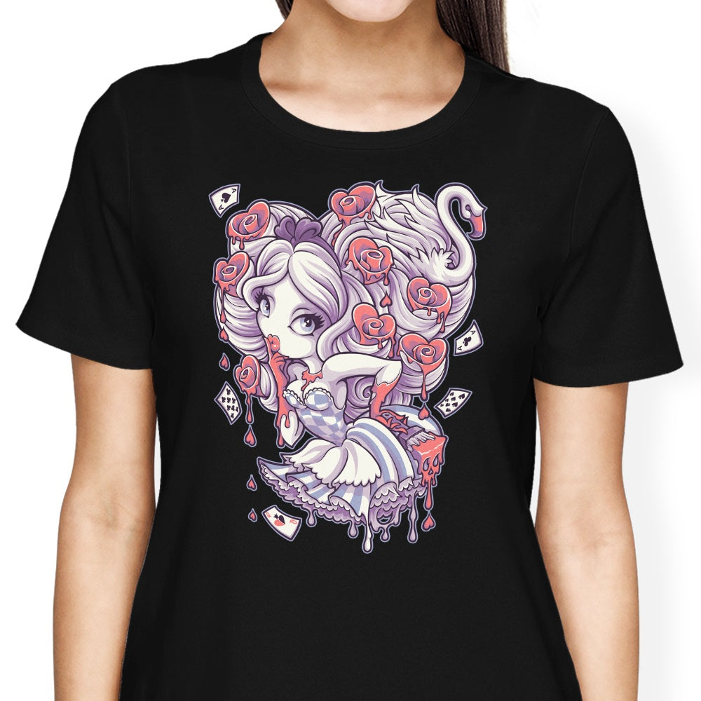Painting the Roses Red Women's Apparel - Adult & Kids T-Shirts, Sweatshirts & Hoodies apparel design preview 2
