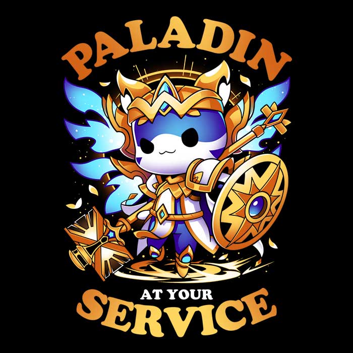 Paladin at Your Service Men's Apparel - Adult & Kids T-Shirts, Sweatshirts & Hoodies apparel design preview 2