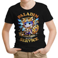Paladin at Your Service Youth Apparel - Adult & Kids T-Shirts, Sweatshirts & Hoodies apparel design preview 1