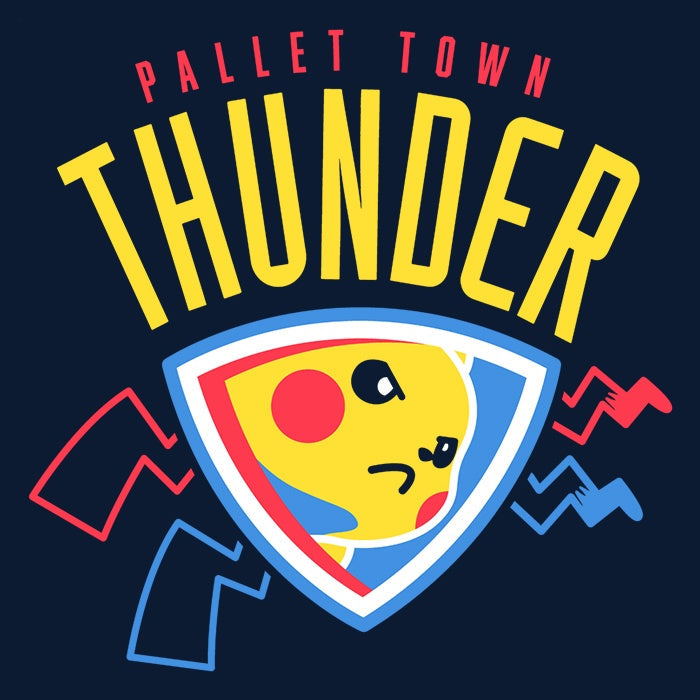 Pallet Town Thunder Men's Apparel - Adult & Kids T-Shirts, Sweatshirts & Hoodies apparel design preview 2