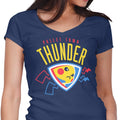 Pallet Town Thunder Women's V-Neck - Adult & Kids T-Shirts, Sweatshirts & Hoodies apparel design preview 1
