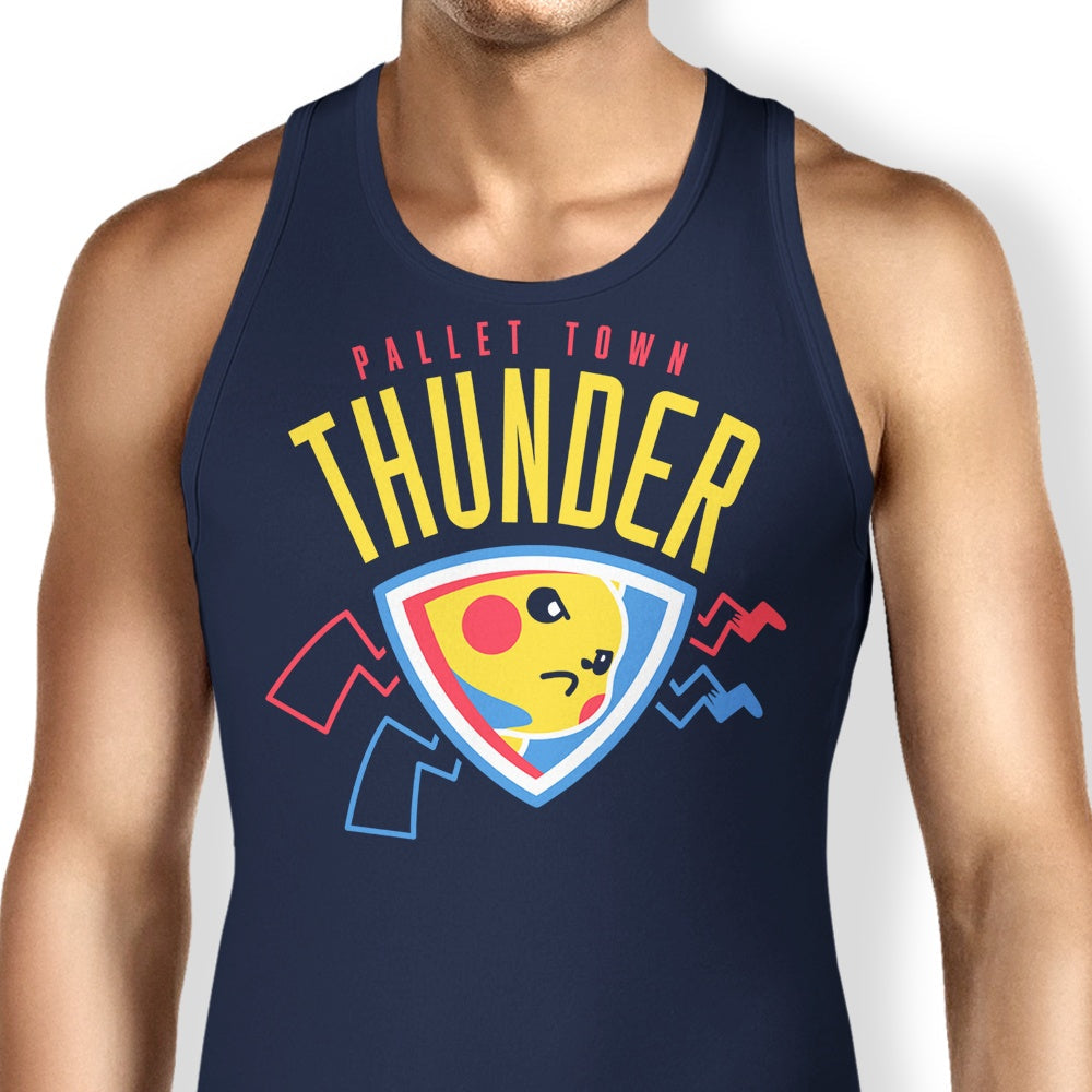 Pallet Town Thunder Tank Top - Adult & Kids T-Shirts, Sweatshirts & Hoodies apparel design preview 1