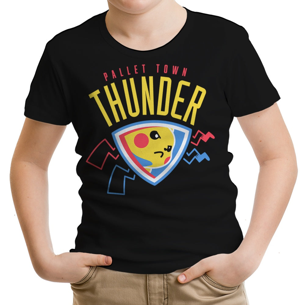 Pallet Town Thunder Youth Apparel - Adult & Kids T-Shirts, Sweatshirts & Hoodies apparel design preview 2