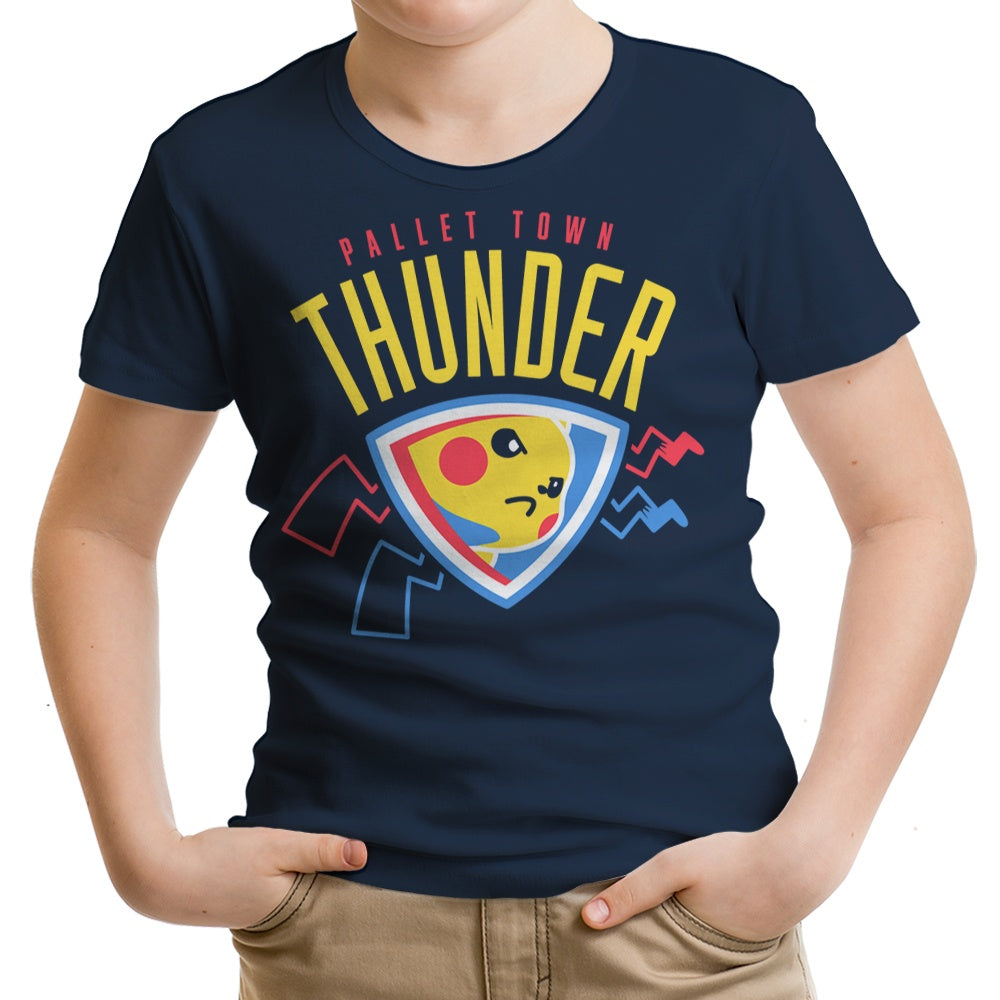 Pallet Town Thunder Youth Apparel - Adult & Kids T-Shirts, Sweatshirts & Hoodies apparel design preview 1