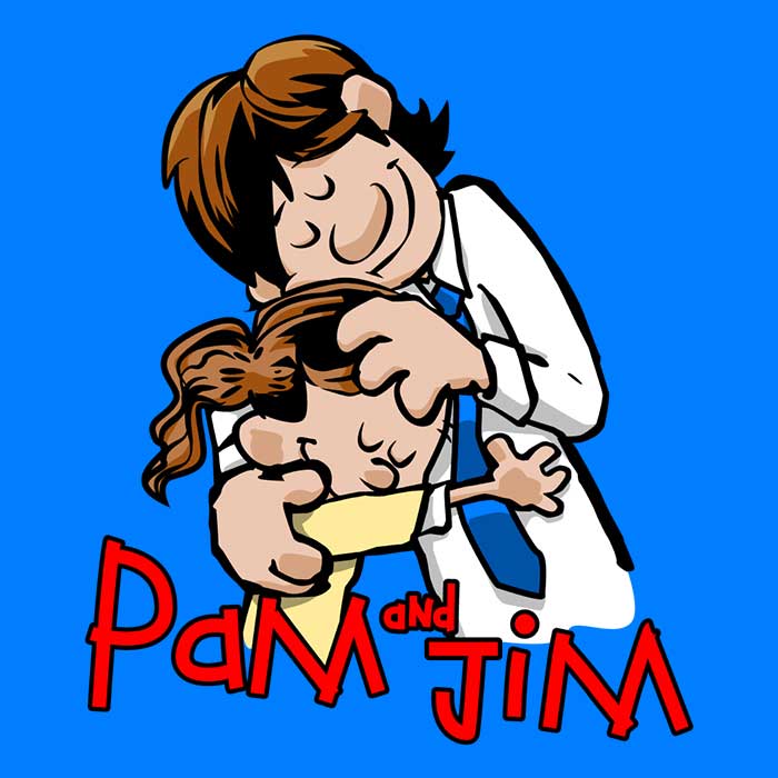 Pam and Jim Men's Apparel - Adult & Kids T-Shirts, Sweatshirts & Hoodies apparel design preview 2