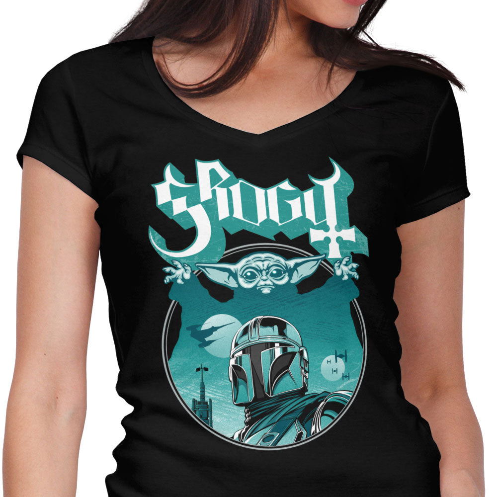 Papa Mando Women's V-Neck - Adult & Kids T-Shirts, Sweatshirts & Hoodies apparel design preview 1