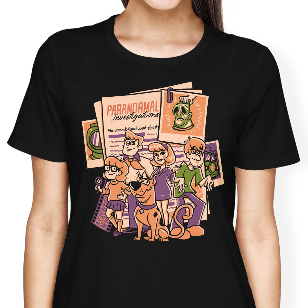 Paranormal Investigation Women's Apparel - Adult & Kids T-Shirts, Sweatshirts & Hoodies apparel design preview 1