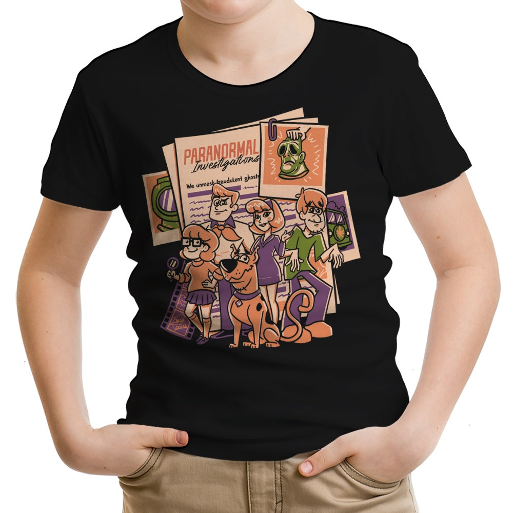 Paranormal Investigation Youth Apparel - Adult & Kids T-Shirts, Sweatshirts & Hoodies apparel design preview 1
