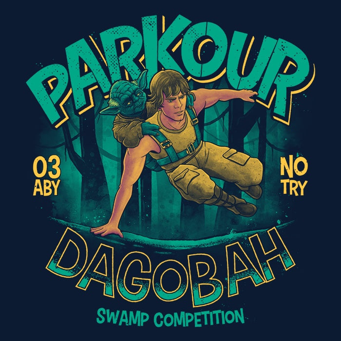 Parkour Swamp Competition Coasters - Adult & Kids T-Shirts, Sweatshirts & Hoodies apparel design preview 1