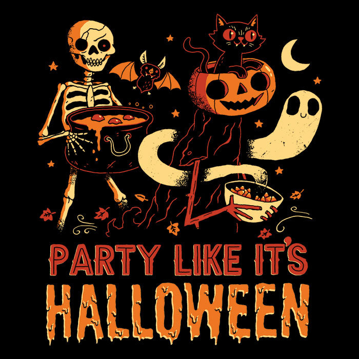 Party Like It's Halloween - Adult & Kids T-Shirts, Sweatshirts & Hoodies apparel design preview 2