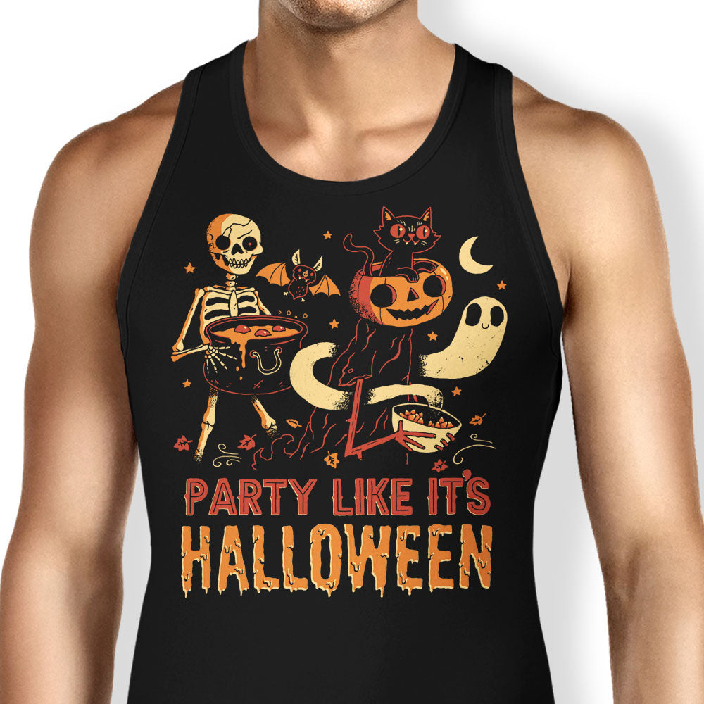 Party Like It's Halloween Tank Top - Adult & Kids T-Shirts, Sweatshirts & Hoodies apparel design preview 1