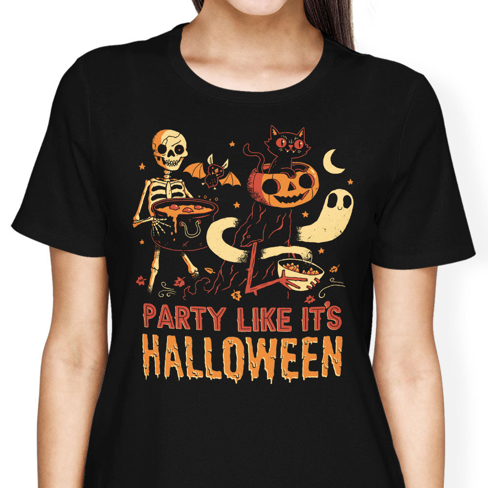 Party Like It's Halloween Women's Apparel - Adult & Kids T-Shirts, Sweatshirts & Hoodies apparel design preview 1