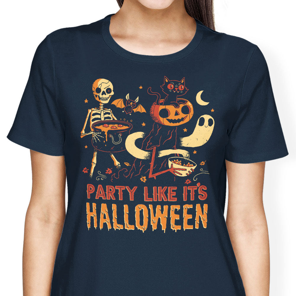 Party Like It's Halloween Women's Apparel - Adult & Kids T-Shirts, Sweatshirts & Hoodies apparel design preview 2