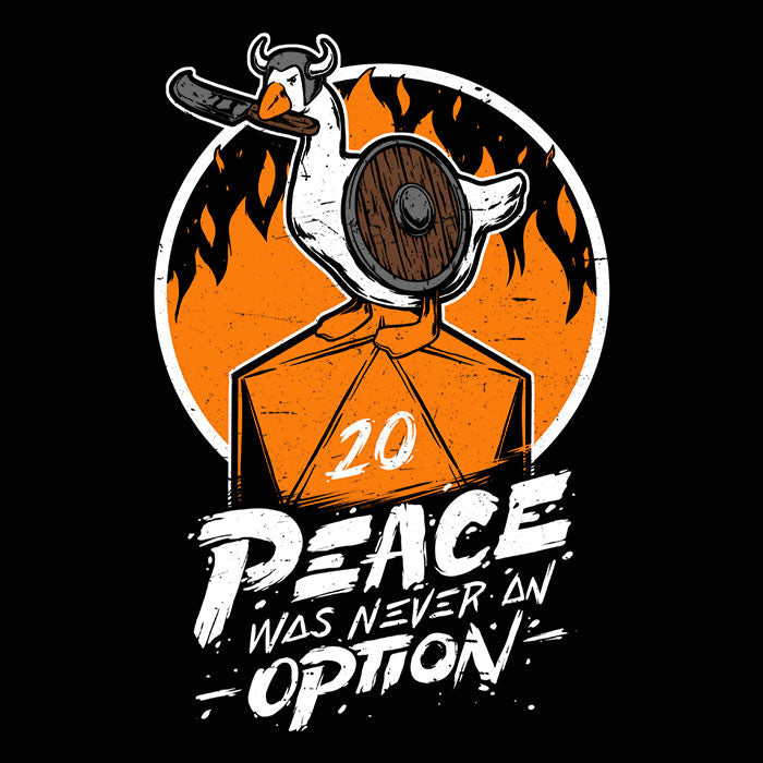 Peace Was Never an Option - Adult & Kids T-Shirts, Sweatshirts & Hoodies apparel design preview 2
