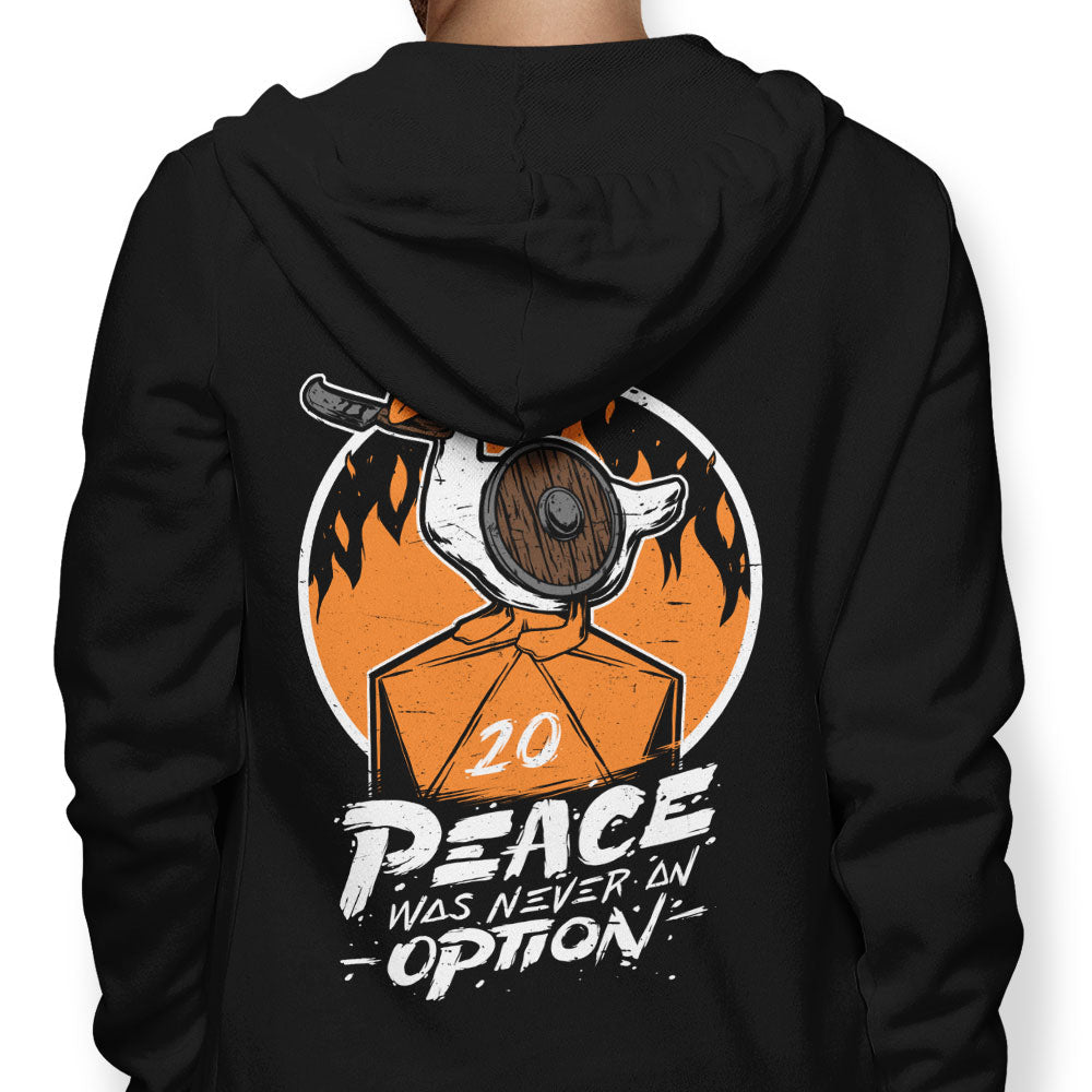 Peace Was Never an Option - Adult & Kids T-Shirts, Sweatshirts & Hoodies apparel design preview 1