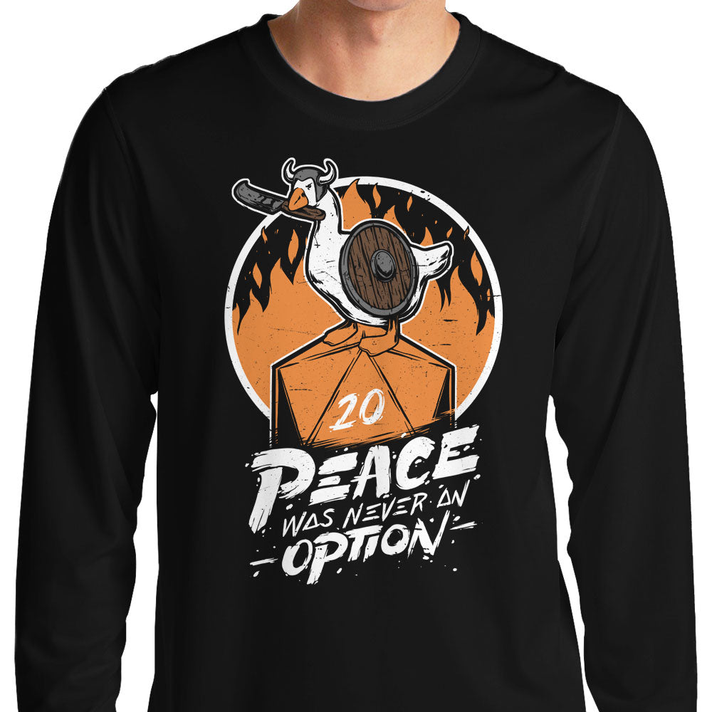 Peace Was Never an Option - Adult & Kids T-Shirts, Sweatshirts & Hoodies apparel design preview 1