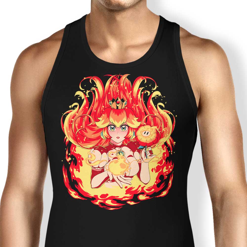 Peach Fire Tank Top - Adult & Kids T-Shirts, Sweatshirts & Hoodies apparel design preview 1