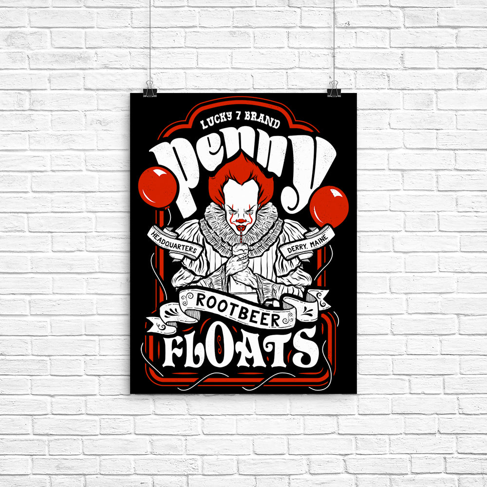 Penny Floats Poster - Adult & Kids T-Shirts, Sweatshirts & Hoodies apparel design preview 1
