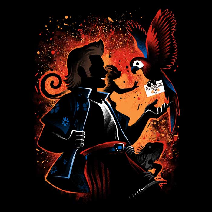 Pet Detective Men's V-Neck - Adult & Kids T-Shirts, Sweatshirts & Hoodies apparel design preview 2
