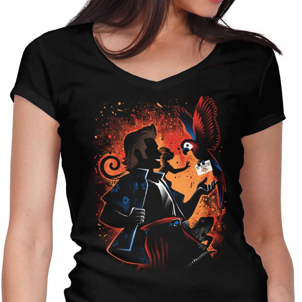 Pet Detective Women's V-Neck - Adult & Kids T-Shirts, Sweatshirts & Hoodies apparel design preview 1