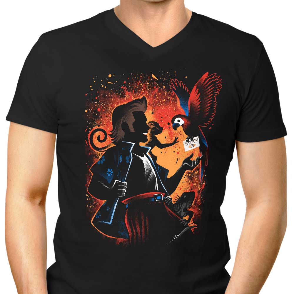 Pet Detective Men's V-Neck - Adult & Kids T-Shirts, Sweatshirts & Hoodies apparel design preview 1