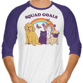 Pet Squad Goals 3/4 Sleeve Raglan - Adult & Kids T-Shirts, Sweatshirts & Hoodies apparel design preview 1