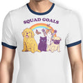 Pet Squad Goals Ringer - Adult & Kids T-Shirts, Sweatshirts & Hoodies apparel design preview 1