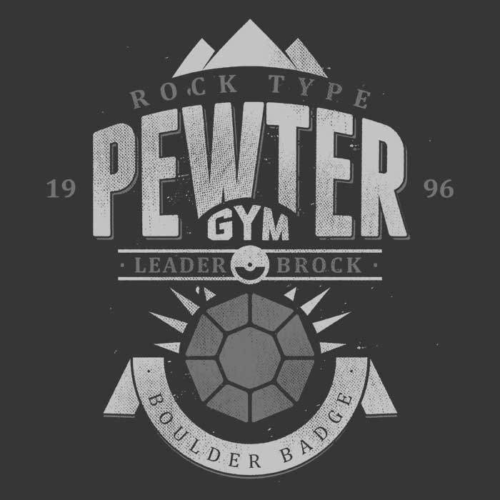 Pewter City Gym Women's Apparel - Adult & Kids T-Shirts, Sweatshirts & Hoodies apparel design preview 2