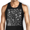 Philly Icons (Black) Tank Top - Adult & Kids T-Shirts, Sweatshirts & Hoodies apparel design preview 1