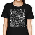 Philly Icons (Black) Women's Apparel - Adult & Kids T-Shirts, Sweatshirts & Hoodies apparel design preview 1