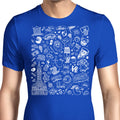Philly Icons (Blue) Men's Apparel - Adult & Kids T-Shirts, Sweatshirts & Hoodies apparel design preview 1