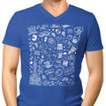 Philly Icons (Blue) Men's V-Neck - Adult & Kids T-Shirts, Sweatshirts & Hoodies apparel design preview 1