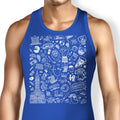 Philly Icons (Blue) Tank Top - Adult & Kids T-Shirts, Sweatshirts & Hoodies apparel design preview 1