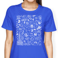 Philly Icons (Blue) Women's Apparel - Adult & Kids T-Shirts, Sweatshirts & Hoodies apparel design preview 1